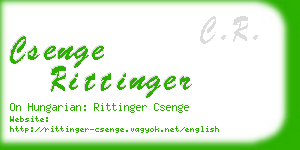 csenge rittinger business card